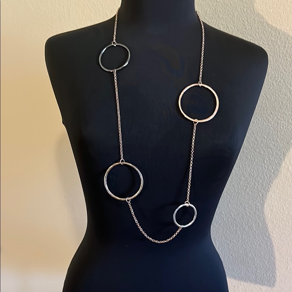 Classy Multi Circle Necklace
